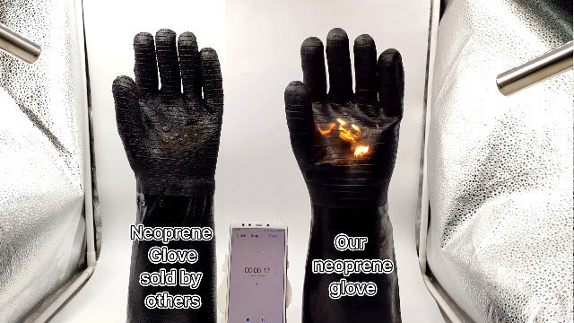 Schwer Heat Resistant BBQ Glove for Oven & Fryer Smoker, CR8000, 14inch 1 Pair
