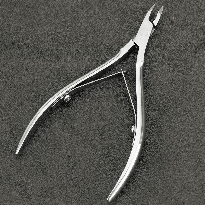 Cuticle Trimmer Professional Stainless Steel Cuticle Cutter with Sharp Blades and Double Spring Cuticle Nippers and Clippers for Nail Care – Pedicure Manicure Nail Tools for Home Spa Salon (Silver) Silver