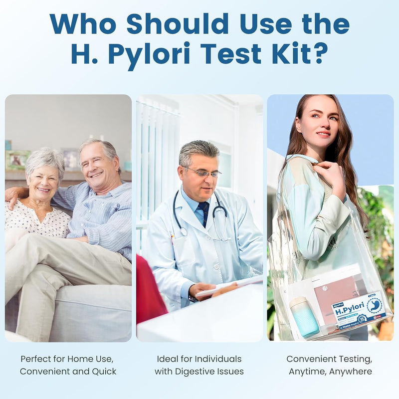 H Pylori Test Kit – 2 PCS H. Pylori Test, H-Pylori Stool (Antigen) Self-Test for Home Use, 99.9% Accurate, Fast 10-15 Min Results, Easy to Use, No Lab Needed