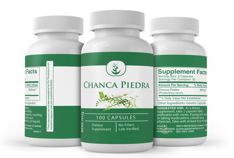 Pure Original Ingredients Chanca Piedra (100 Capsules) Always Pure, No Additives Or Fillers, Lab Verified 100 Count (Pack of 1) - BeesActive Australia