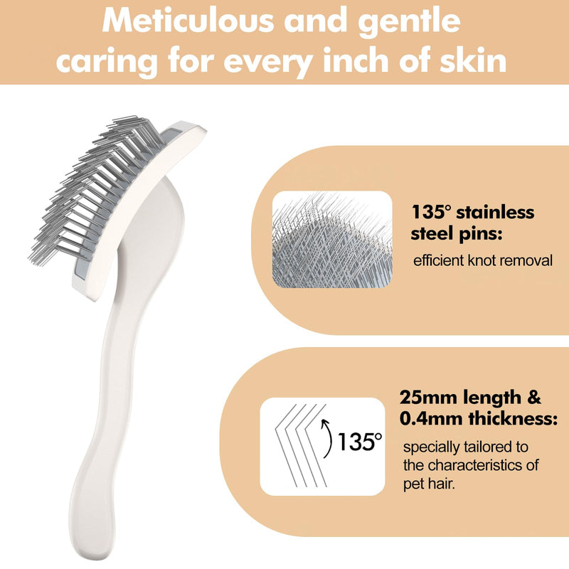Soft-Touch Slicker Brush – Black – Professional Pet Grooming Brush for Thick & Long-Haired Dogs - BeesActive Australia