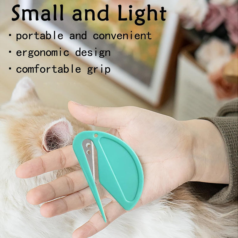 YRAKOZIN [Pack of 5] Knotting Comb for Cats and Dogs, Pet Detangling Knife with Steel Blade, Grooming Knot Remover - BeesActive Australia