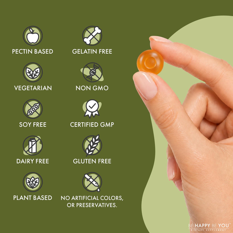 Moringa Gummies for Energy, Mood & Skin Health - 90 Count Citrus Flavor - Vegan Pectin Based - Non GMO - Gelatin Free - Made in USA