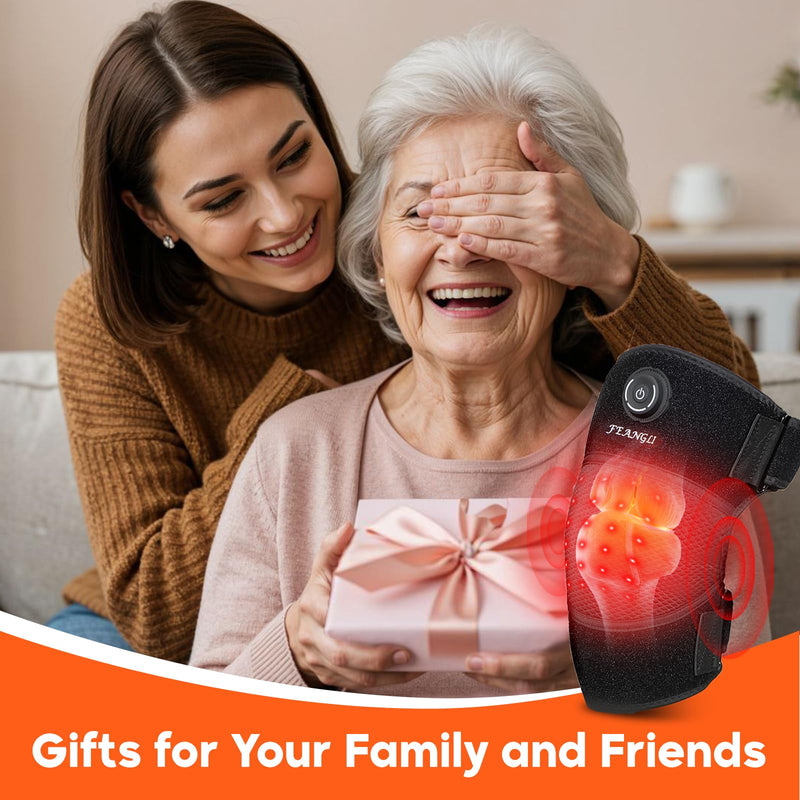 Red Light Therapy Knee Brace Infrared Light Therapy for Knee Pain Relief, 660nm & 850nm Infrared Red Heated Device for Body/Joint/Shoulder/Elbow, Wireless Portable, Gifts for Women Men 1 Pack - BeesActive Australia