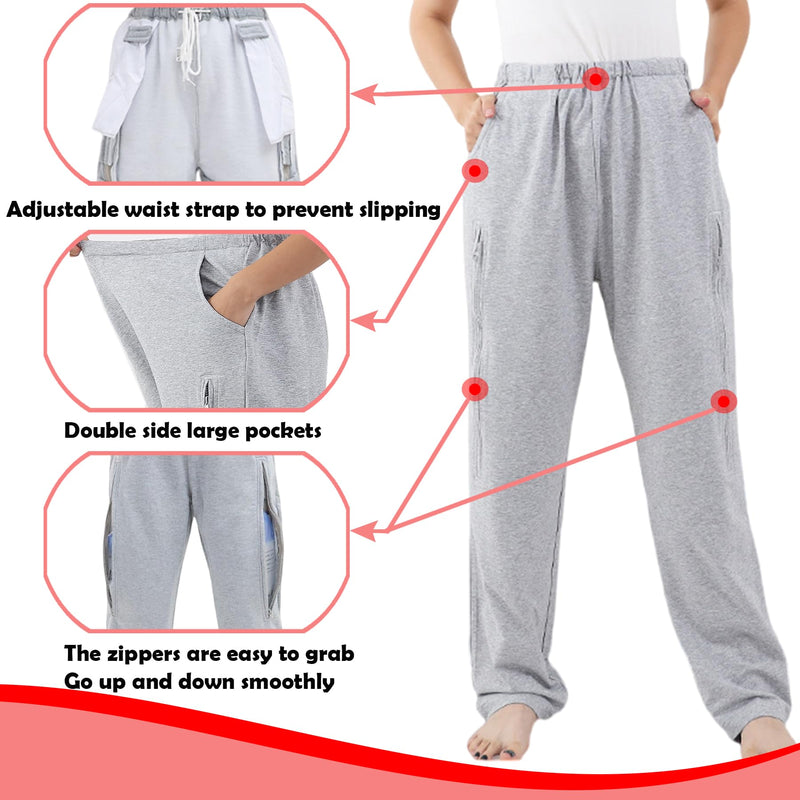 Urine Bag Pants,Underwear Urine Bag Pants for Elderly,Urinate Drainage Bag Pants Abdominal Surgeries Patient Black Trousers Small - BeesActive Australia