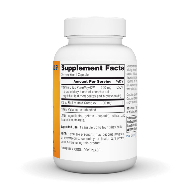 Source Naturals, Metabolic C - 500 mg - 90 Capsules | Optimized Vitamin C for Enhanced Antioxidant Protection 90 Count (Pack of 1)