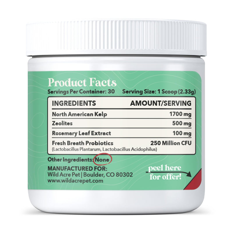 Dental Powder for Dogs - Dog Breath Freshener Dental Powder for Teeth Cleaning Plaque Off, Dental Care for Dogs, Tartar Remover for Teeth - Fresh Breath Probiotics - PawsPlanet Australia