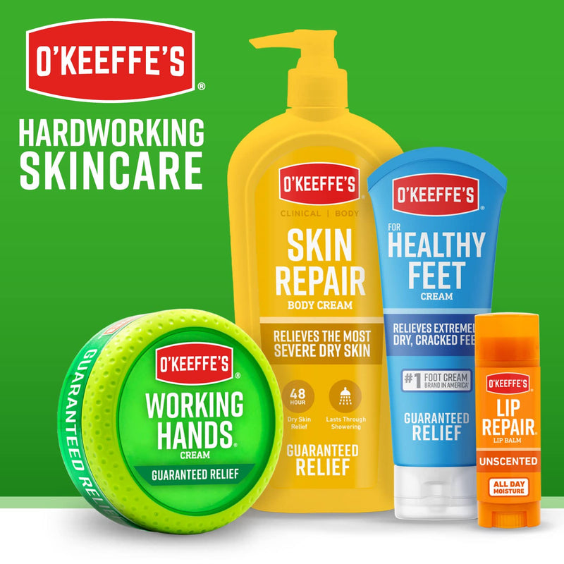 O'Keeffe's Working Hands Night Treatment Hand Cream and Healthy Feet Night Treatment Foot Cream, 7 Ounce Tube