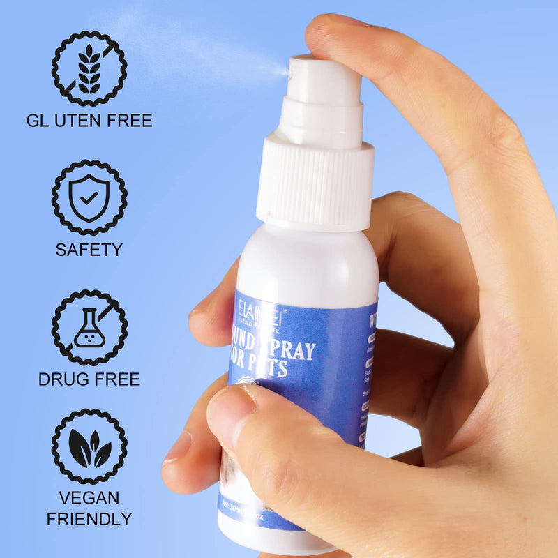 Dog Wound Care Spray - Wound Spray for Pets - Healing Aid and Skin Repair, Clean Wounds, Relieve Dog Skin Allergies - Helps with Rashes, Hot Spots, Itch, Skin Irritation, Bites & Burns (2 pack) 2 pack - BeesActive Australia