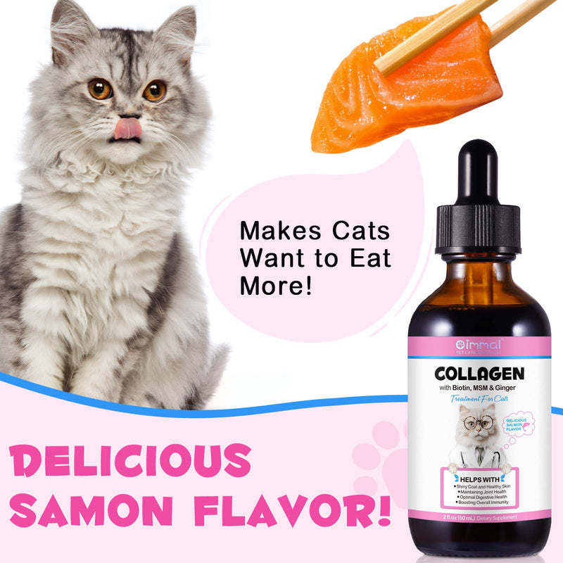 Frovetani Skin and Coat Supplement for Cats, Collagen for Dogs, Liquid Collagen Boost for Cats, Itch Relief for Cats with Allergies, with Biotin, Support Joints, Skin, Bone & Immune System 4fl.oz 2 Packs - PawsPlanet Australia