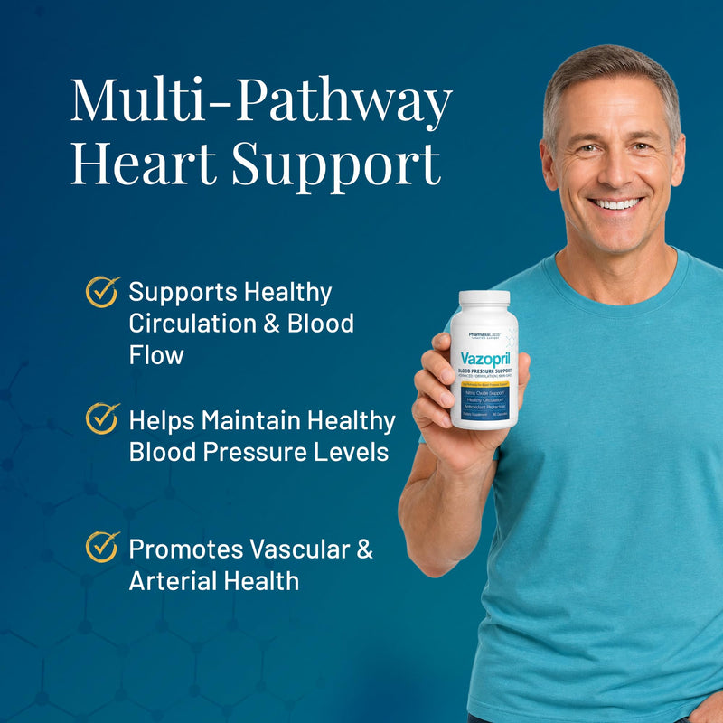 Blood Pressure Support - Vitamin Supplement for Healthy Heart & Blood Circulation - Beet Root, Hawthorn Berry, Garlic, Hibiscus, Olive Leaf & Grape Seed Extract - 90 Capsules 90 Count (Pack of 1)
