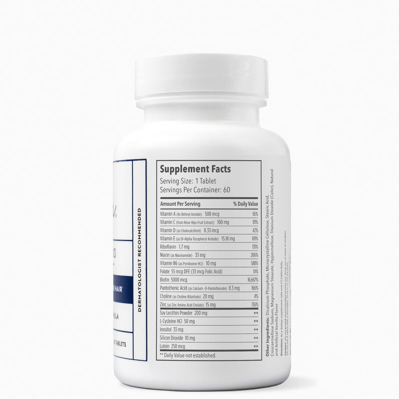 Elon Matrix 5000 Complete Multivitamin — Skin, Hair and Nail Growth Vitamins — Healthy Hair Growth Vitamins for Women & Men — 5000Mcg Biotin Supplement (60 Day Supply) 60 Count (Pack of 1)