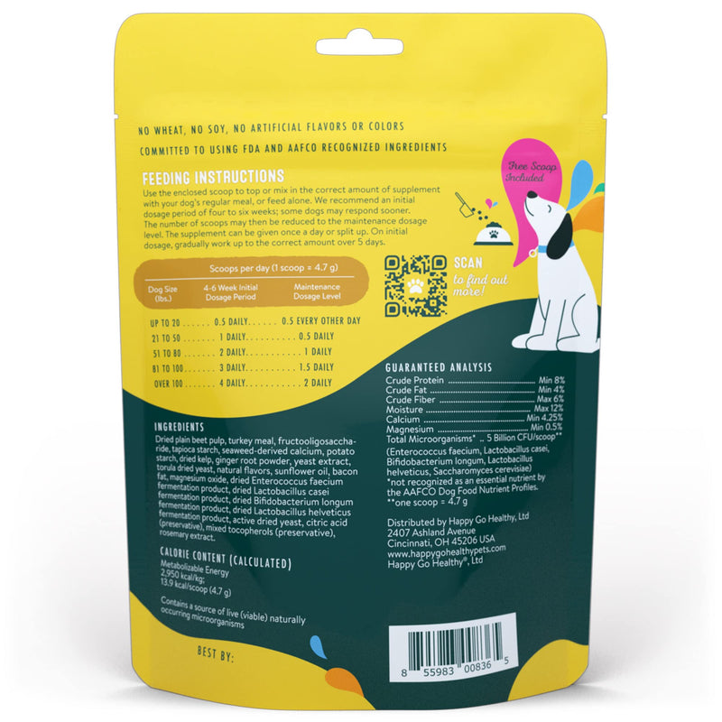 Dog Gut Health Probiotics Supplement | Improves Digestive Health and Immune System Support for Dogs and Puppies | All Natural Ingredients Tasty Kibble Dog Food Topper | 21 Count Pack - PawsPlanet Australia