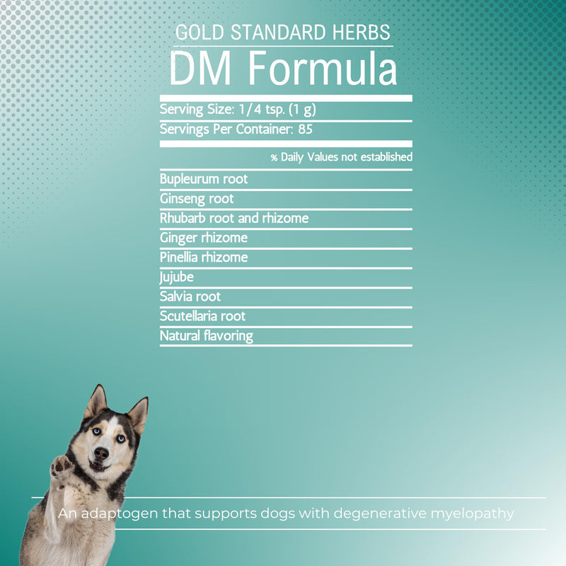 DM Formula Degenerative Myelopathy Relief for Dogs by Gold Standard Herbs, All Natural Granular Herbal Extract, 85 gram Powder - PawsPlanet Australia