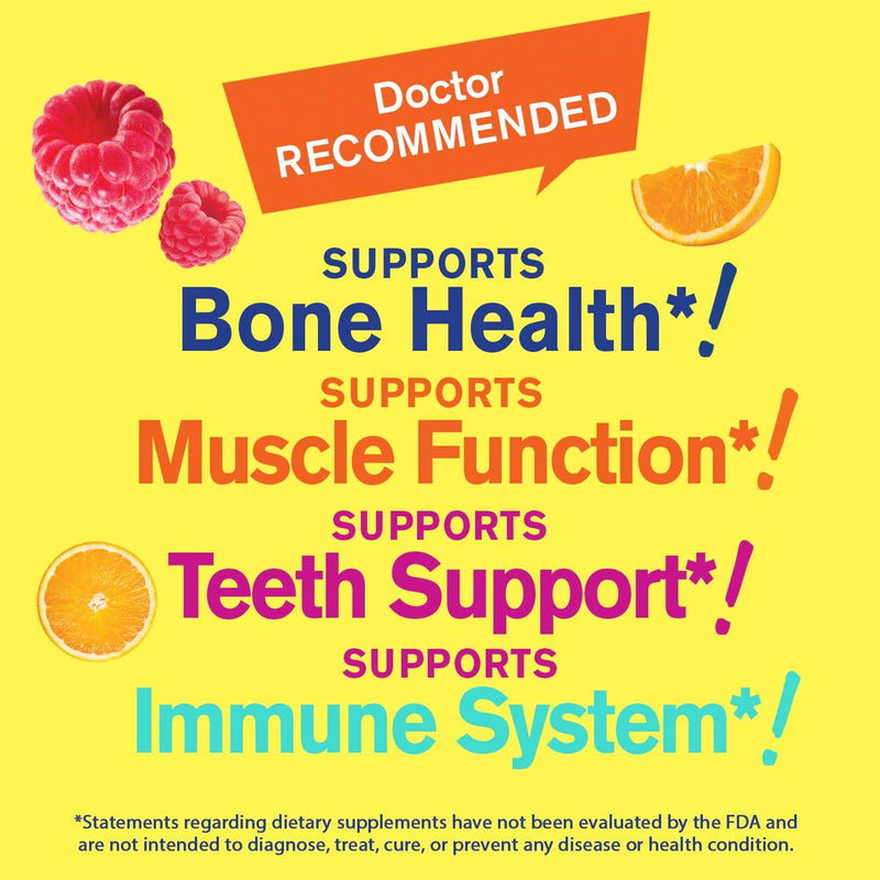 WellYeah Calcium 500mg + Vitamin D3 1000 IU (25 mcg) Gummies - Bone Health and Muscle Supprt, Immune Support Gummy, Non GMO, Gluten Free, Mix Fruit Flavors - 60 Gummies