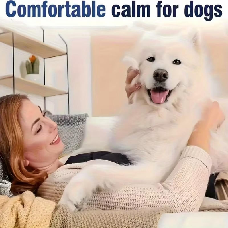 2PCS Adjustable Calming Co/llar for Dogs,Waterproof Dog Co/llar with fl/ea & ti/ck Treatment,Anti Bark Co/llar with Lavender,Long-Lasting Soothing & Anxiety Relief,Puppy Safe,Dog Calming Co/llar