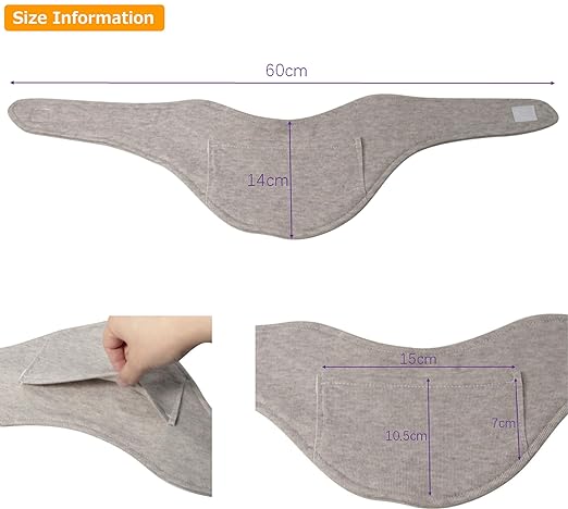 Dark Gray Neck Supporter with Cairo Pocket, Cold Protection, Neck Pad -  Australia