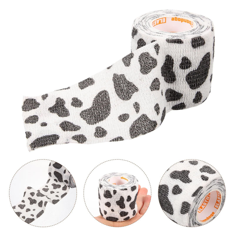 POPETPOP Self Adhesive Wrap Pet Wrap Non-Woven Tape for Dog Legs Paws Wounds Cohesive Gauze for Horse Cat Bird Animal Paw Print Desgin - BeesActive Australia
