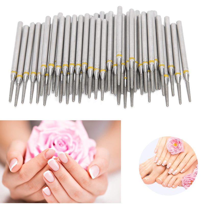 Nail Drill Bits Set, 50pcs Electric Nail Polishing Grinding Head Cuticle Acrylic Gel Nail File Bits Nail Art Tools Replacement Accessory for Manicure Pedicure Home Salon Use Cuticle Drill Bits - BeesActive Australia