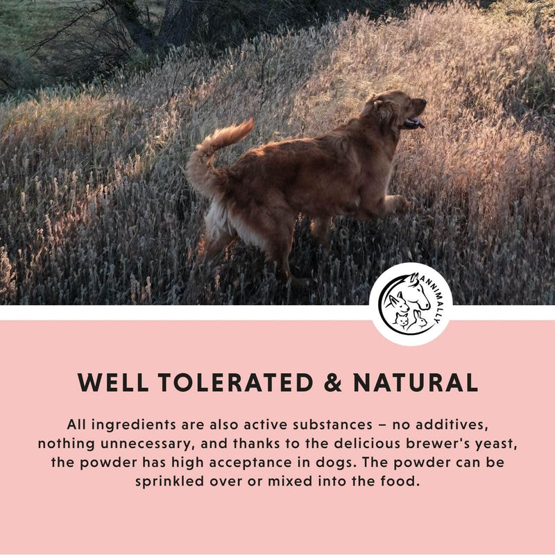 Annimally Zec McWeg for Dogs 400 g - Daily Powder Supplement with Cistus Herb, Black Seed Oil, Seaweed Meal & Brewer’s Yeast, Made in Germany