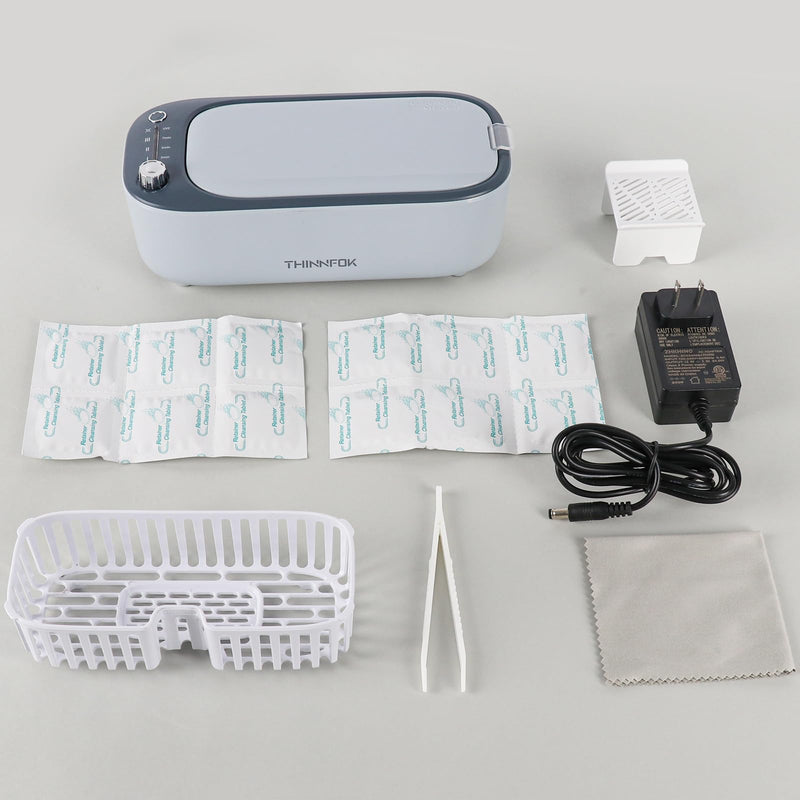 Ultrasonic Jewelry Cleaner, Smart Variable Frequency 47KHz - 50KHz Grey