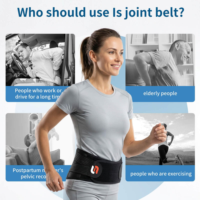 SUNFATT Sacroiliac SI Joint Belt for Women,Hip Brace for Women and Men Pain Relief & Stabilization,Plus Size Lower Back Support for Sciatica,Pelvis,SI Joint & Hip Pain (Fits Hip 43"-57") 4.7'' wide,43-57" Hip 43-57" Hip