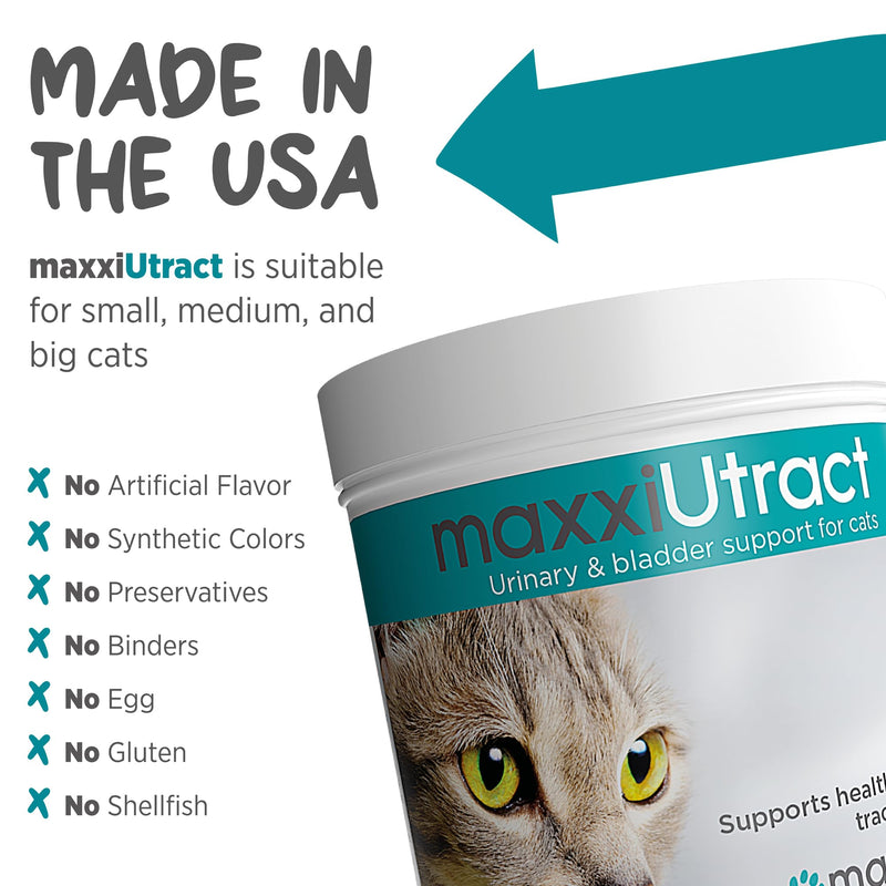 maxxipaws maxxiUtract Urinary & Bladder Support - Powder Supplement for Cats, 3.2oz 3.2 oz