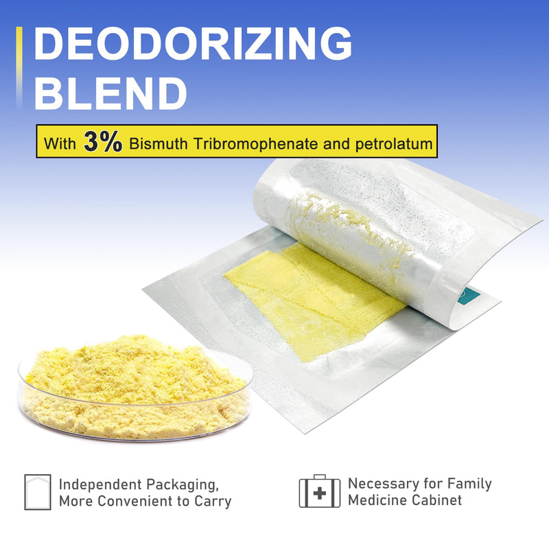 Ceeport Medical Xeroform Petrolatum Dressing 1"x8", 50 Individual Pack, Non-Adherent Gauze Pad Strip, Fine Mesh Gauze Patch Supplies for Wound Care, Burns, Lacerations, & Skin Grafts 1"x8" - BeesActive Australia