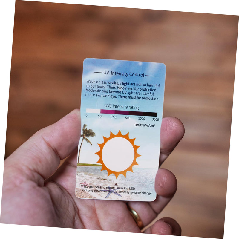 COLLBATH 10 pieces UV test cards for reptiles UV identification cards for checking UV intensity UVC test tools for terrariums Reusable and precise measurement - BeesActive Australia