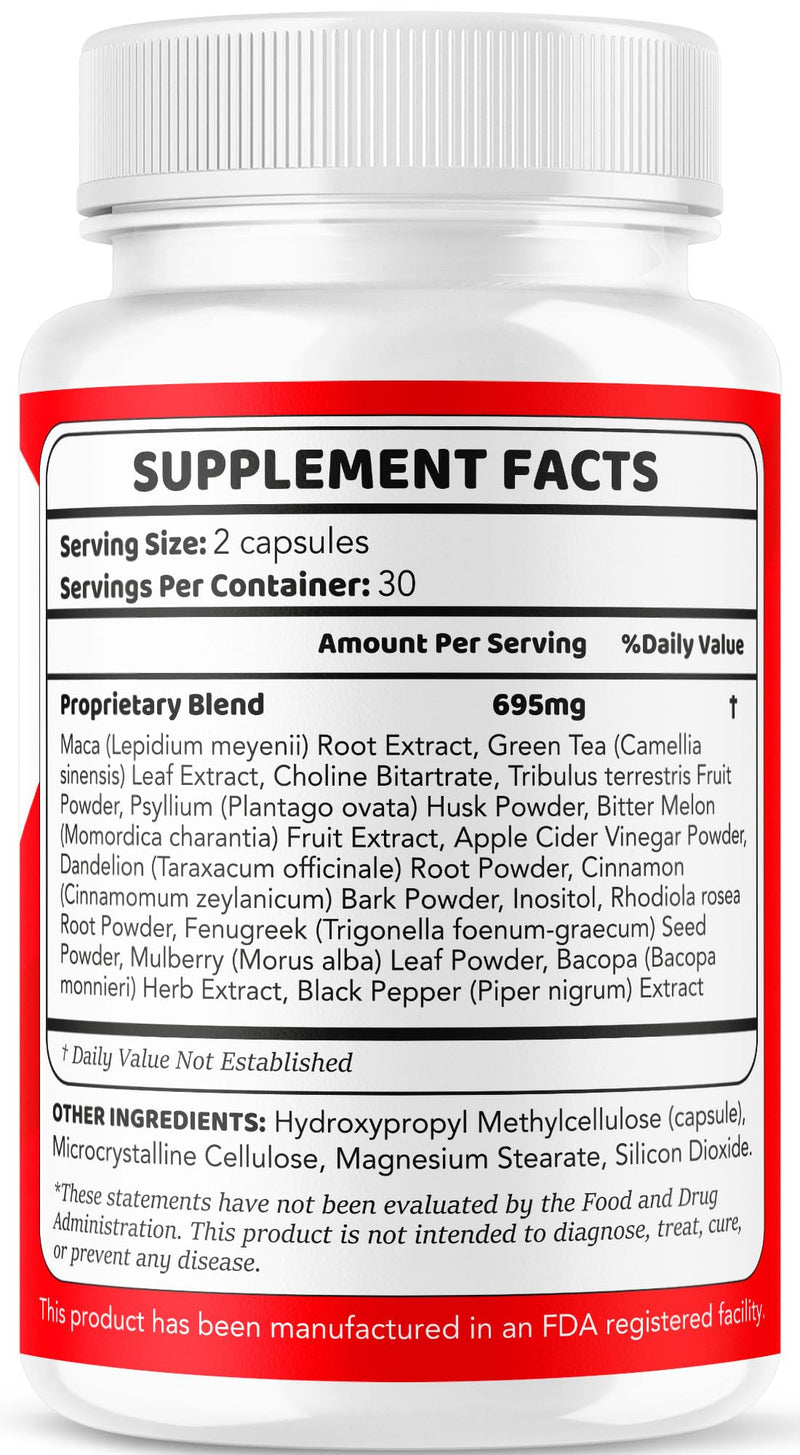 TadalaCaps Health Support, Original Tadala Caps Pills Formula All Natural Premium Advanced Formula, TadalaCapsules - Maximum Strength, Daily Nutrition Multivitamin, 60 Capsules for 1 Month