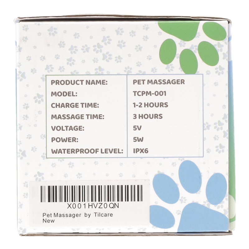 Tilcare Handheld Pet Massager for Dogs and Cats Electric Cat and Dog Massage Tool - Head and Back Scratcher for Relieving Tension, Tight Muscles and Stiffness with Four Rotating Massage Heads - BeesActive Australia