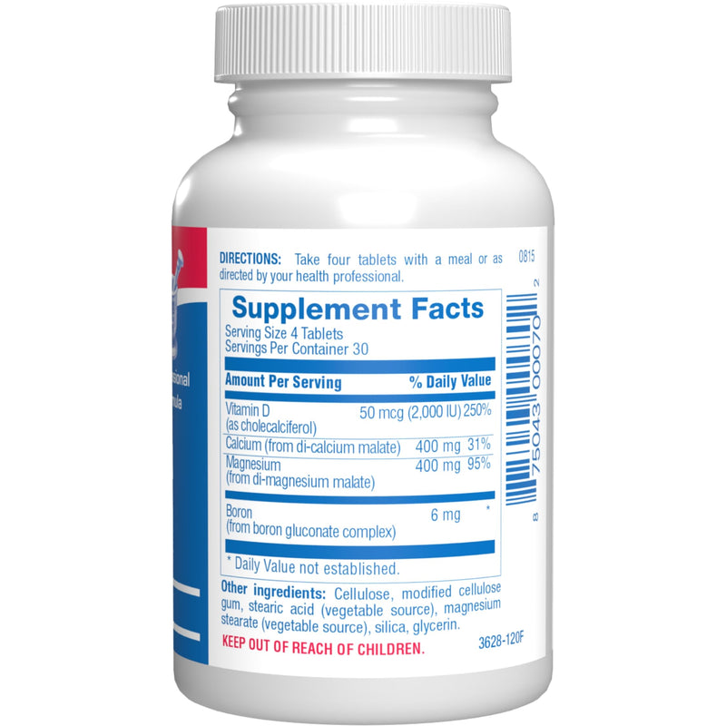 Calcium Magnesium D3 Bone Supplement for Women - Clinical Bone Strength Supplement with Magnesium Calcium Vitamin D3 & Boron Complex for Bone Maintenance - 120 Count Nutra Cal 1:1