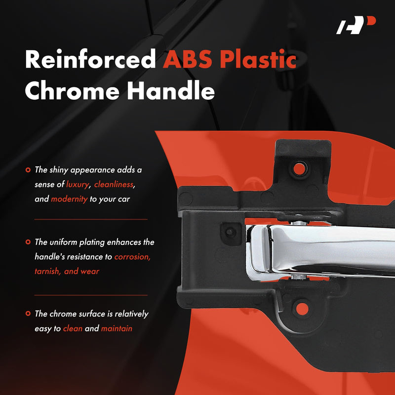 A-Premium Front Left Driver Side Interior Door Handle Compatible with Jeep MK Series Compass, Patriot, 2009-2017, Chrome, Replace# 1KT55SZ0AA - BeesActive Australia