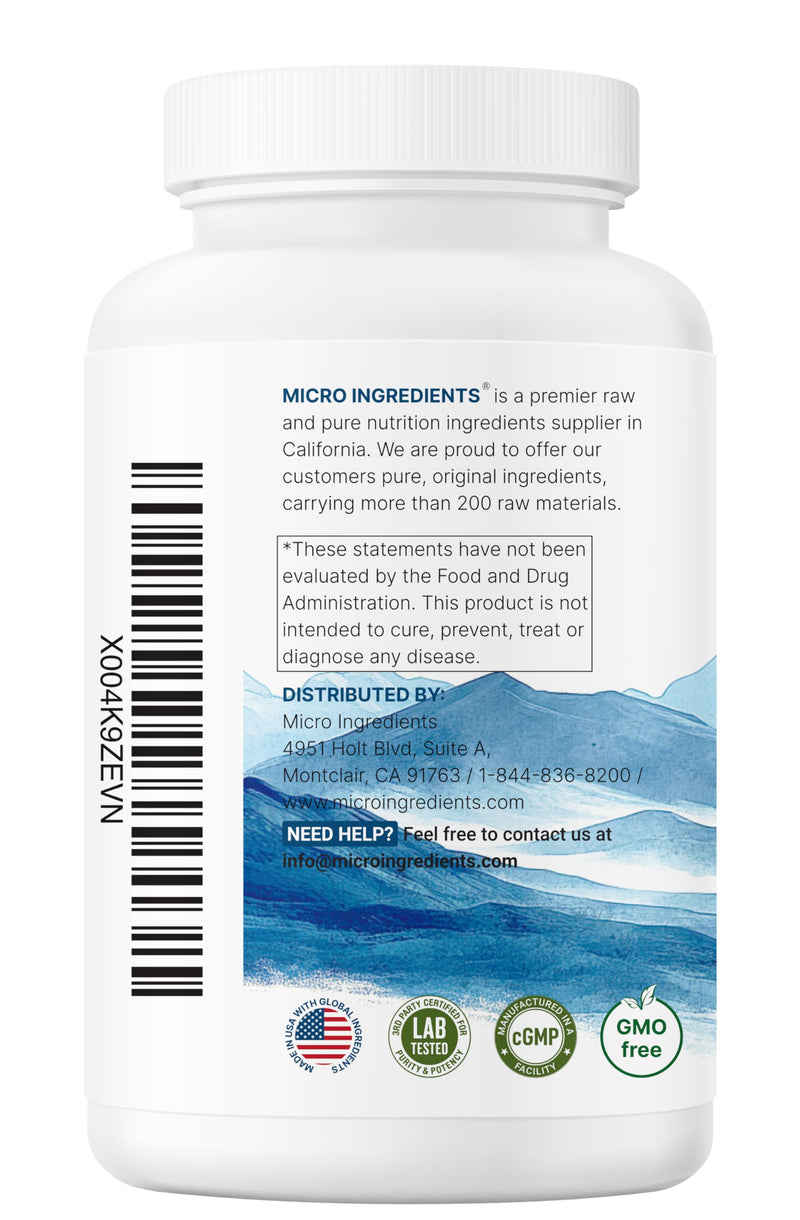 Micro Ingredients Glutathione 1,000mg, 120 Veggie Capsules | Extra Strength Reduced Glutathione + Active Antioxidant Form | Liver Health & Immune Support Supplement | Non-GMO, Gluten Free, Vegan