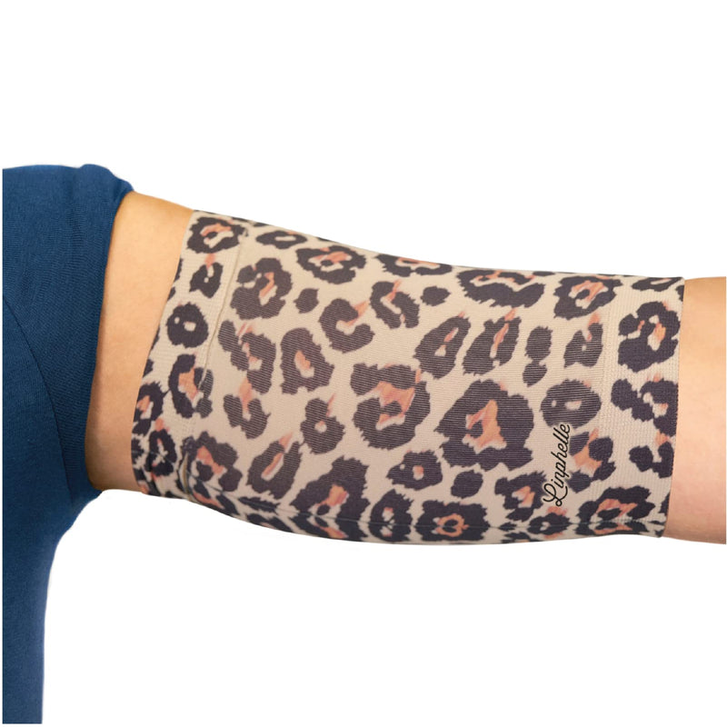 Coverpicc - Upper Arm Cover for Picc Line, Soft Microfiber Arm Sleeve, Ideal for Picc Line, Glucose Sensor Small Leopard - BeesActive Australia