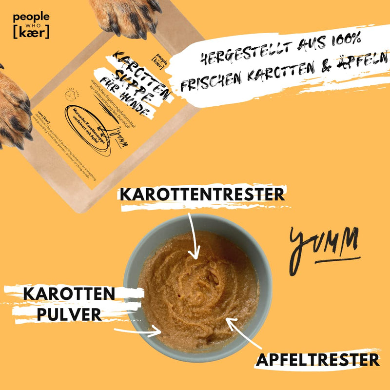 People who Kaer Morosche carrot soup 200g, high yield thanks to powder form, prebiotics to support diarrhea and stomach problems, carrot powder with carrot pomace, for dogs, pack of 1 - BeesActive Australia