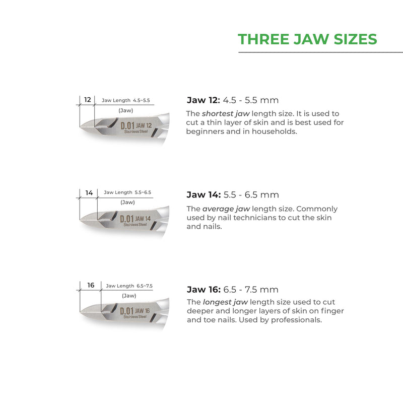 NGHIA Cuticle Nipper - D-07 JAW 12 | Stainless Steel | Durable and Sharp | Ergonomic Design | Grey Plated | Ideal for Salons and Home Use Jaw 12 (4.5 - 5.5 mm)