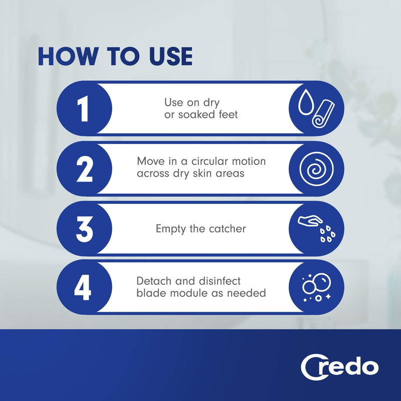 Credo Solingen Smart Cutter Callus Remover for Feet & Hand | Gentle Foot File & Foot Callus Remover | Callus Shaver Pedicure Supplies for Dry Cracked Feet & Flaky Skin - BeesActive Australia