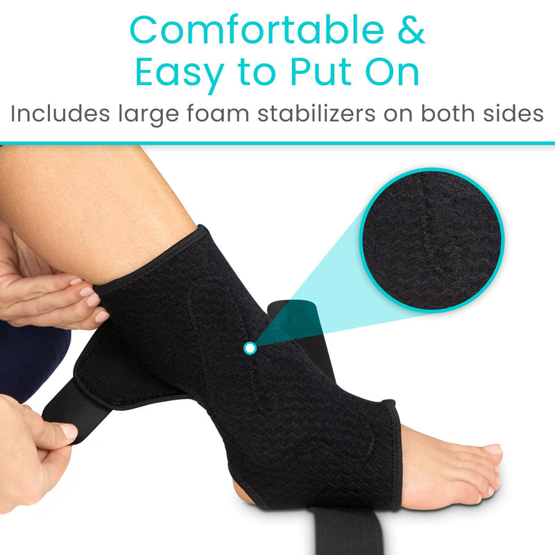 Vive Ankle Brace – Plantar Fasciitis Brace & Ankle Compression Sleeve for Achilles Tendonitis Relief, Heel Spur Support Wrap for Sprained Ankle, Tendon, Foot Pain, Heel Spur, Running Feet Sprain - BeesActive Australia