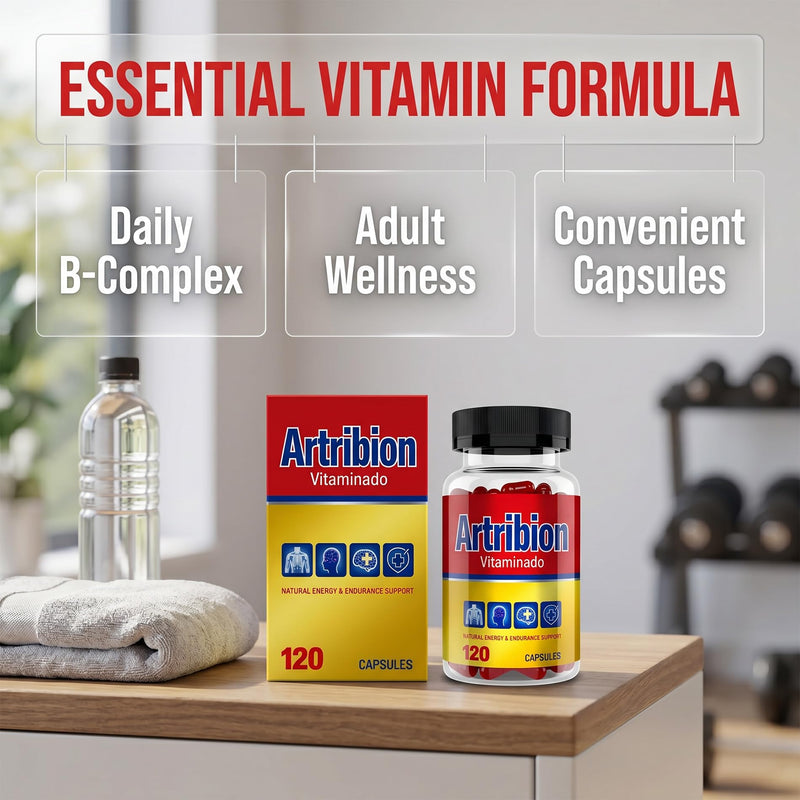 Artribion Vitaminado MAX B-Complex Capsules, Daily Nutritional Support with Essential B Vitamins, Easy Capsule Format, 120 Count (1) 1