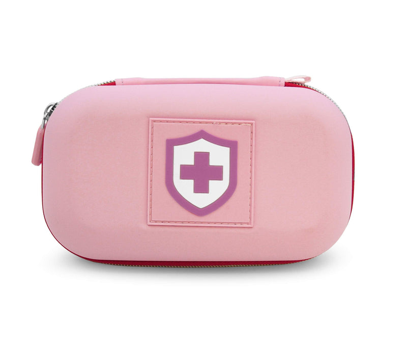 CASEMATIX Pink Compact Insulated Asthma Inhaler Travel Bag Case Compatible with Chamber Inhaler Spacer, Masks and More - Does Not Fit Spacers Longer Than 6.25 inches, Includes CASE ONLY - BeesActive Australia