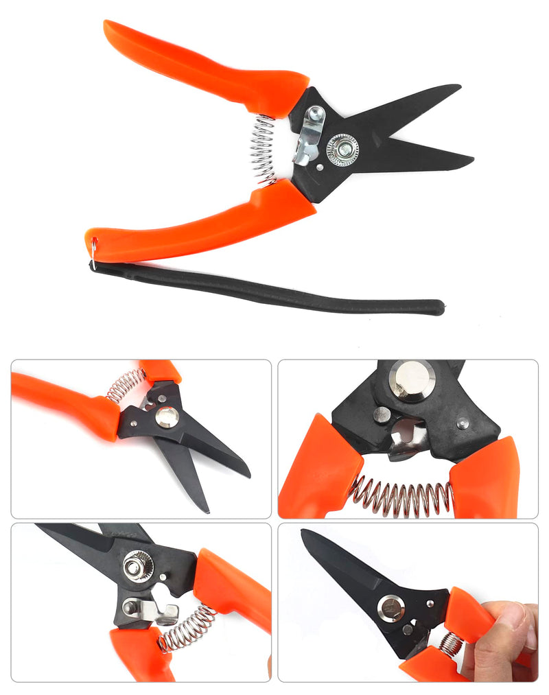QWORK Hoof Trimmers Goat Hoof Trimming, 2 Pack 7" Multipurpose Nail Scissors Daily Trim for Pig Trotters, Sheep, Alpaca, Lamb and Pruning Potted Plants - BeesActive Australia