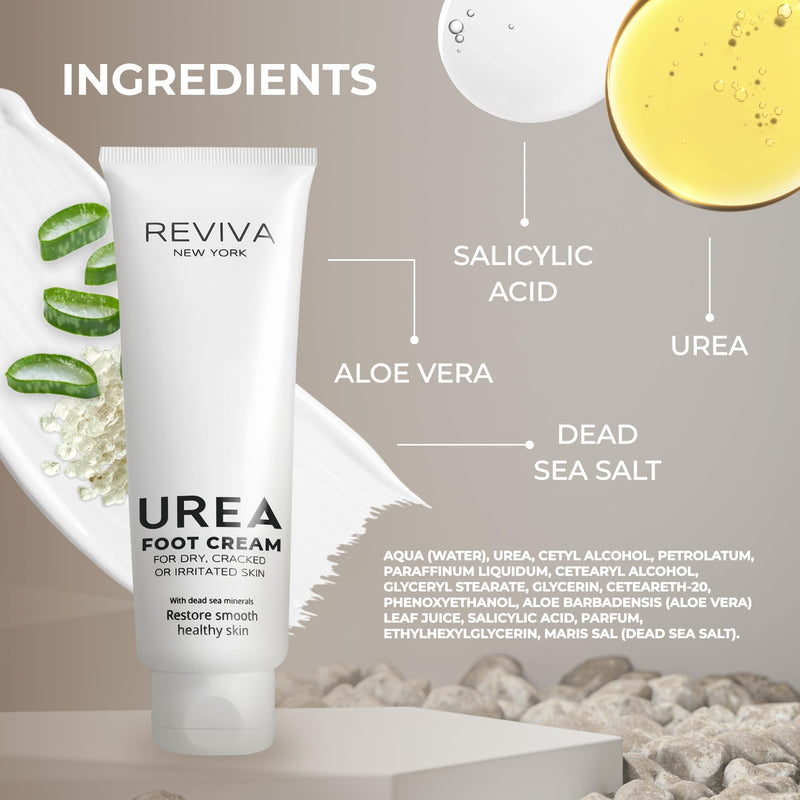 Foot Cream with Urea , Salicylic Acid & Dead Sea Minerals – Intensive Foot Cream for Dry Cracked Heels and Feet, Callus Remover & Toenail Softener – Deep Moisturizing & Skin Repair for Cracked Feet - BeesActive Australia