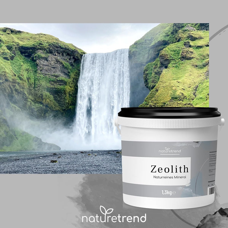 naturetrend Zeolite powder 1.3kg - natural with 94% in premium quality - extra finely ground, pure and natural volcanic rock - BeesActive Australia