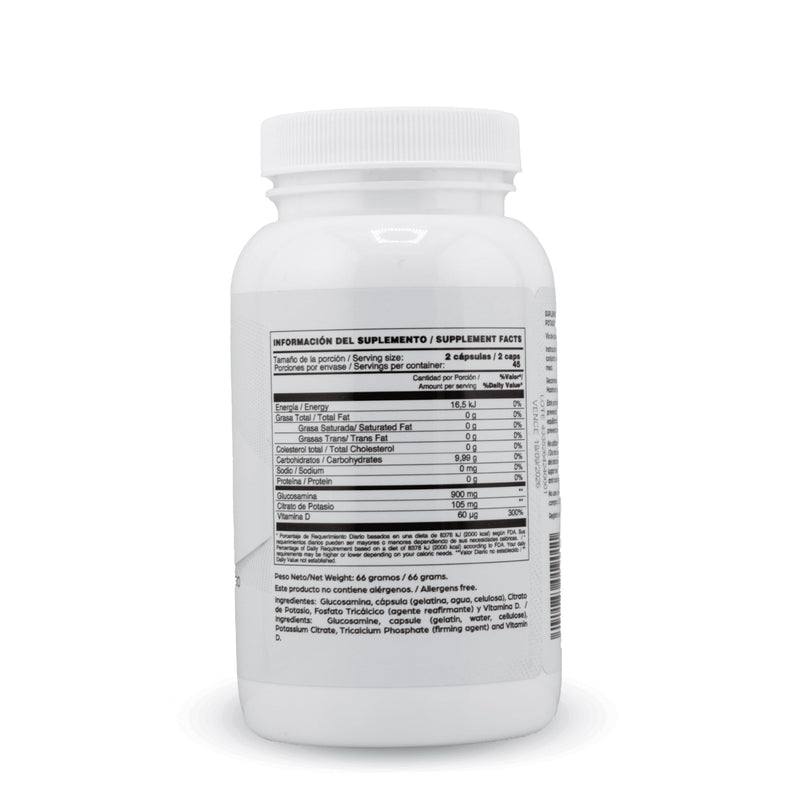 CLINICA DR. Vega - Ar Plus Vegan Glucosamine HCL + Magnesium Citrate with Vitamin D Supports Joint Flexibility, Bone Strength & Mobility 90 Capsules Gluten-Free, Allergen-Free 500 mg