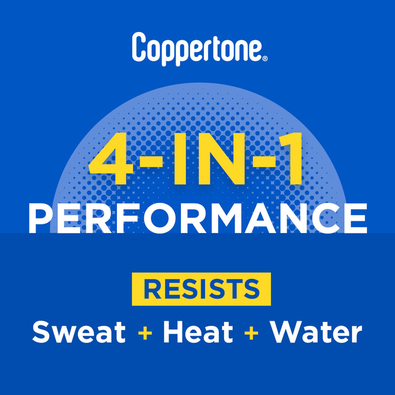 Coppertone Sport Sunscreen Spray SPF 50, Water Resistant Spray Sunscreen, Broad Spectrum SPF 50 Sunscreen, Bulk Sunscreen Pack, 5.5 Oz Bottle, Pack of 3