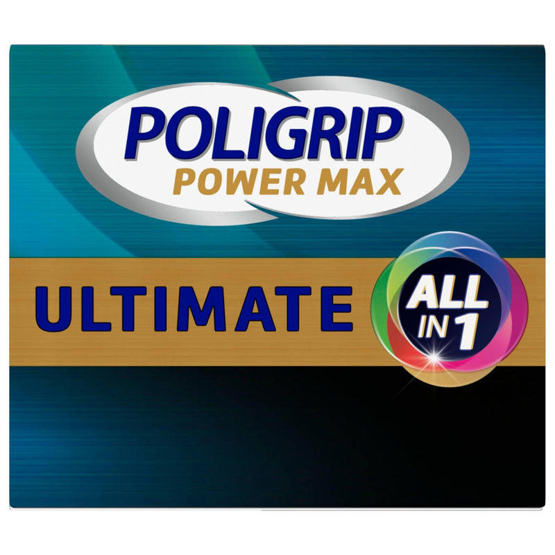 Poligrip Ultimate All-in-1 Denture Adhesive Cream, 2.2 oz (4 Pack)