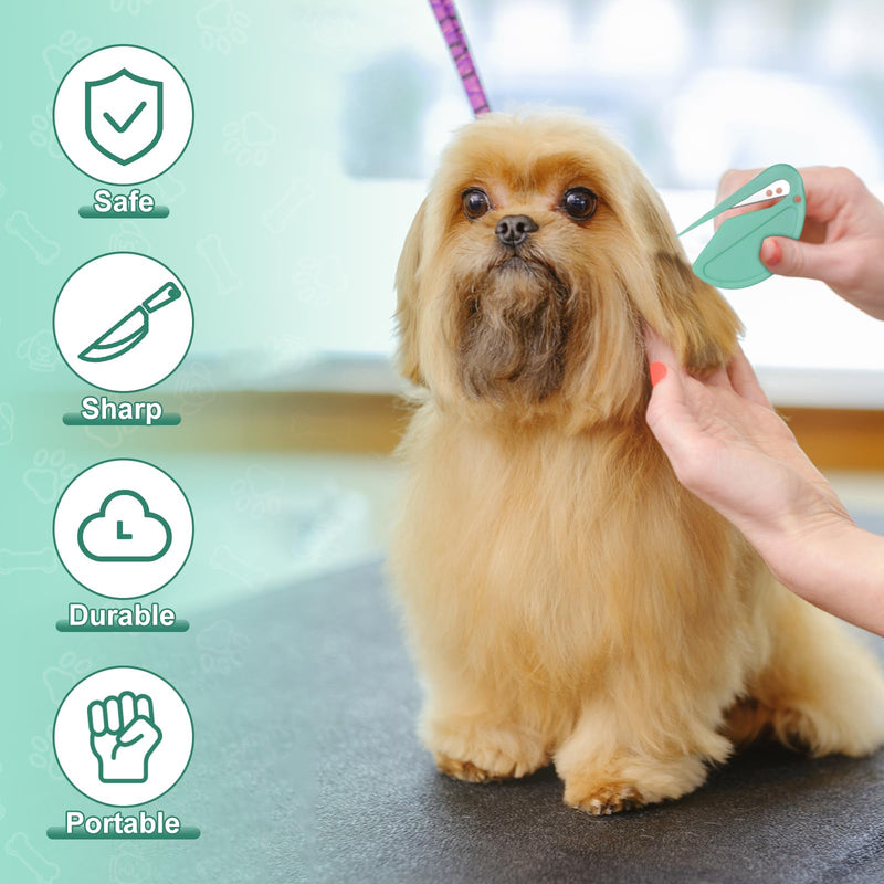 TECHEEL Pet Knotting Comb 10 Pieces Detangling Knife Cat Knot Comb Detangling Tool for Dogs Detangler with Steel Blade Pet Knot Opener Hair Removal Comb for Cat Dog Pet - BeesActive Australia