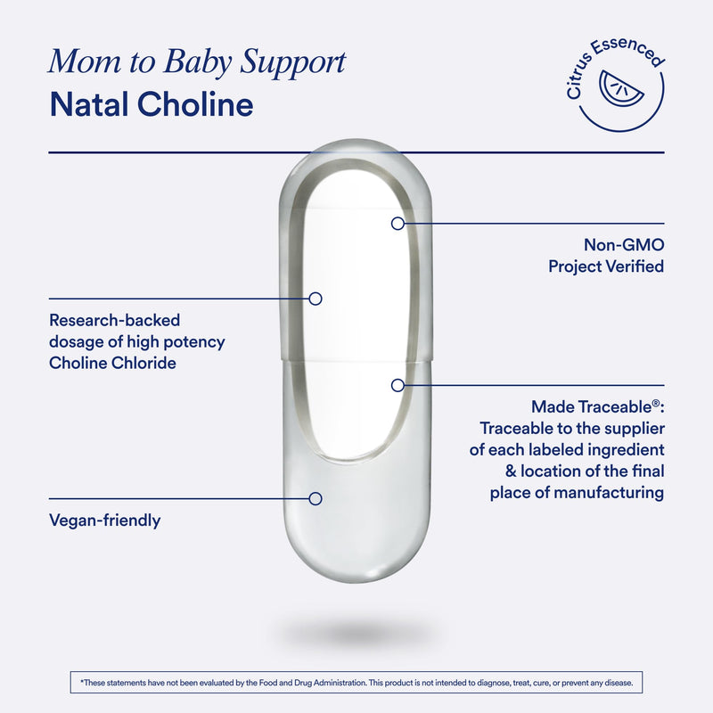 Ritual Natal Choline Supplement, 550mg, Supports Baby‚Äôs Cognitive Function When Taken During Pregnancy and Choline Content in Breastmilk*, 30 Day Supply