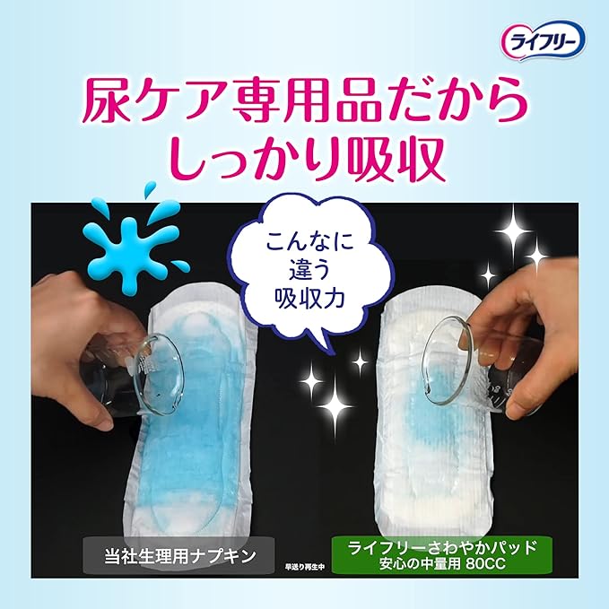 Lifeley Lady Refreshing Pad 4.2 fl oz (120 cc) (Safe for Many People) 56 Sheets (Light Urine Leave for Women) -  Australia